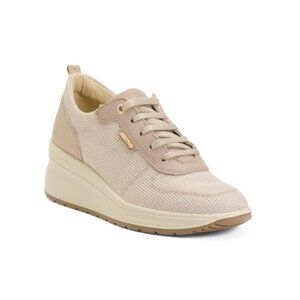 ENVAL SOFT Beige Made In Italy Laced Up Sneakers